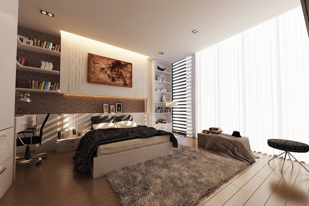 Thiết kế phòng ngủ ngọt ngào với tông màu caramel
