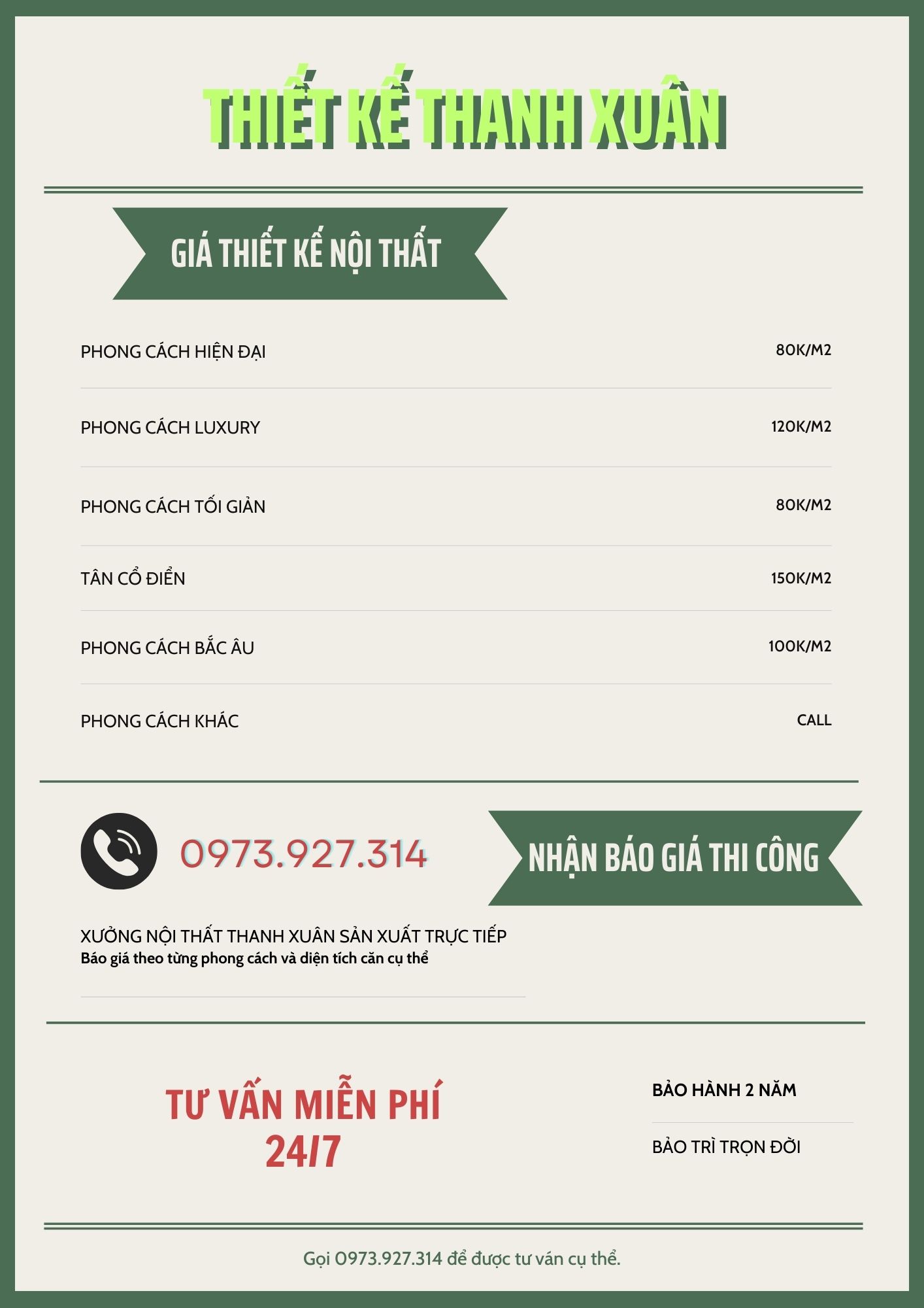 giá thiết kế nội thất chung cư grand sunlake văn quán